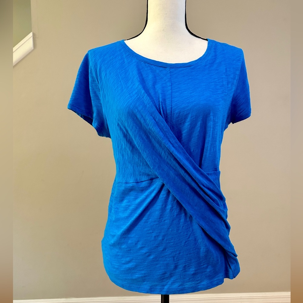 NWOT INC International Women's Cotton Twist-Front T-Shirt - S